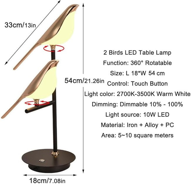 Emma Bird LED Table Lamp