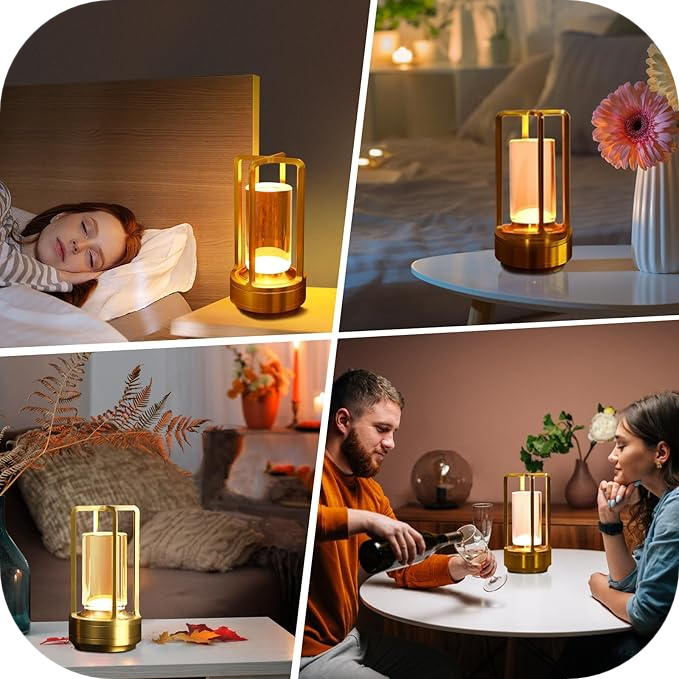 Emma Portable Crystal Table Lamp