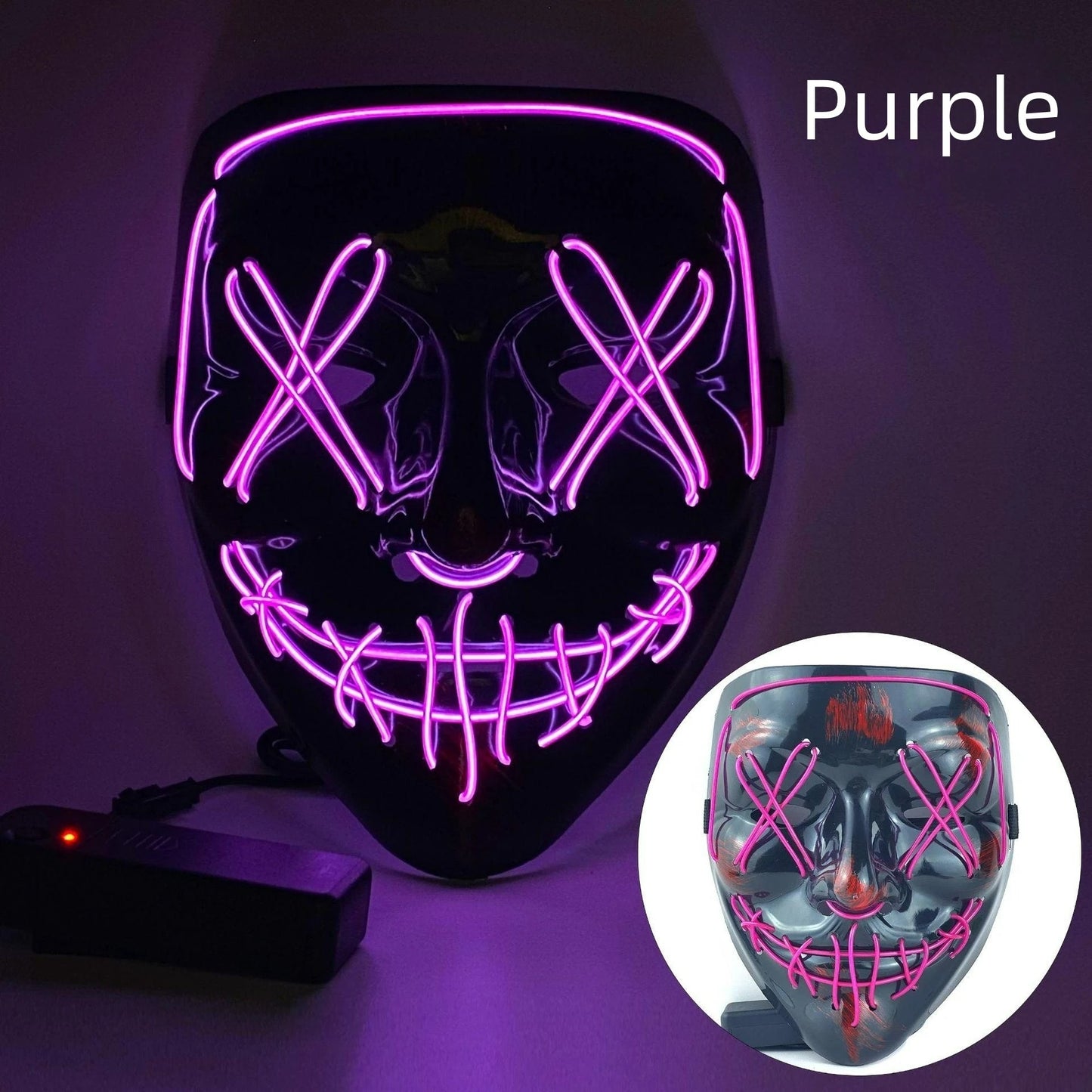 Emma Halloween Neon Led Mask